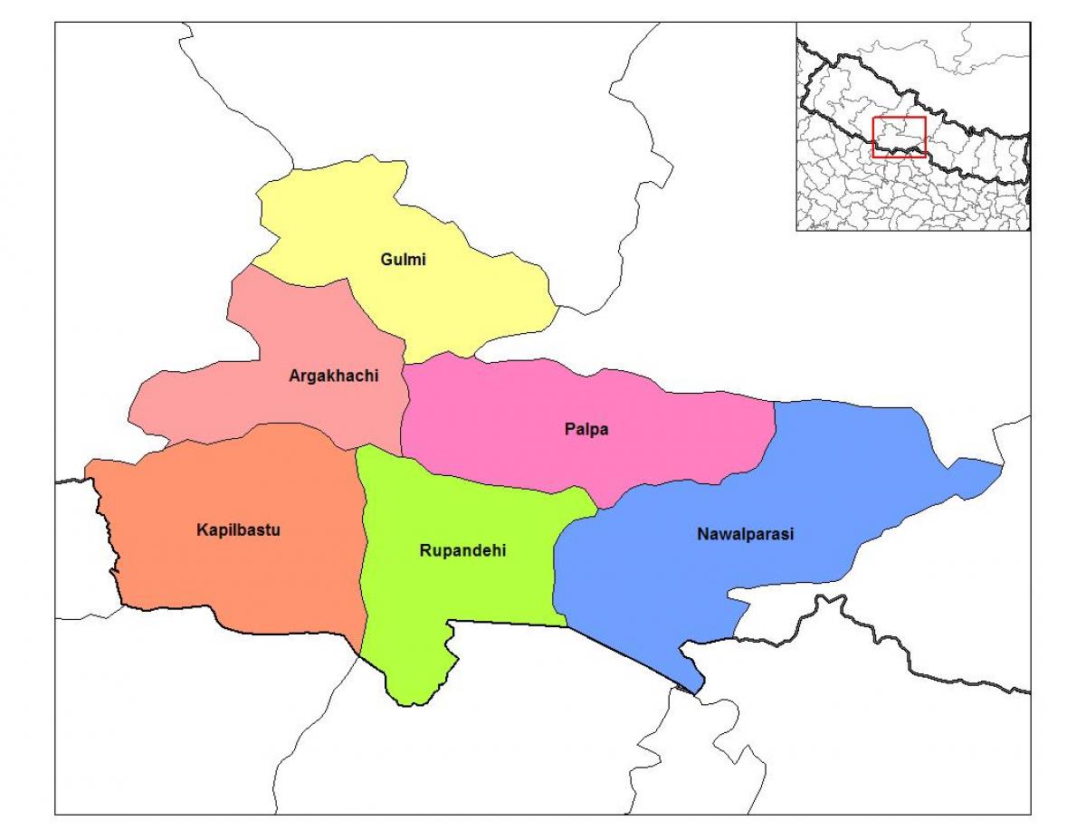 Mapa rupandehi nepálu