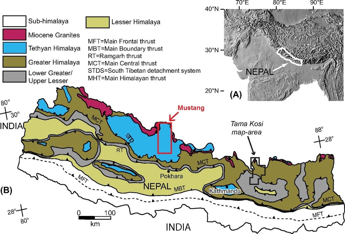 Mapa geologických nepa