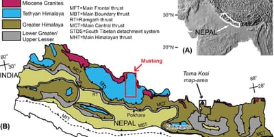 Mapa geologických nepa
