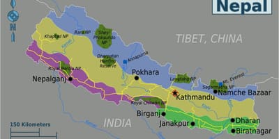 Mt everest nepál mapa