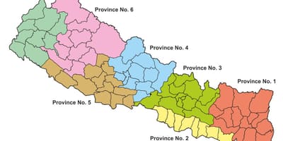 Mapa nepálu provincií 